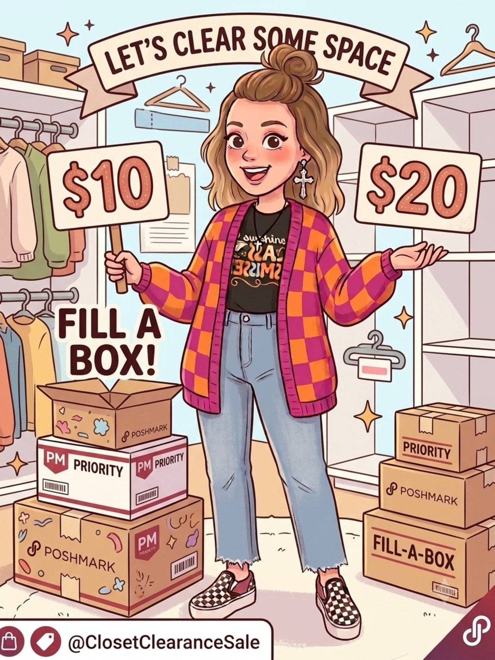 Clear the Rack - $10 & $20 fill a box